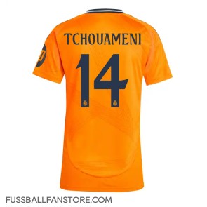 Real Madrid Aurelien Tchouameni #14 Replik Auswärtstrikot Damen 2024-25 Kurzarm